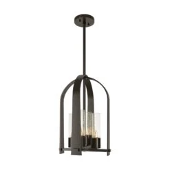 Triomphe Outdoor Lantern -HomeNest Store Triomphe Outdoor Lantern Oil Rubbed Bronze Seeded Clear