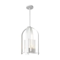 Triomphe Outdoor Lantern -HomeNest Store Triomphe Outdoor Lantern White Seeded Clear