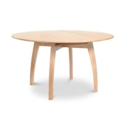 Vermont Modern Round PedestalExtension Table -HomeNest Store Vermont Modern Extension Pedestal Table 54 Inch Natural Maple 6sgcj3