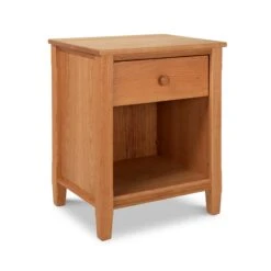 Vermont Shaker 1-Drawer Enclosed Shelf Nightstand