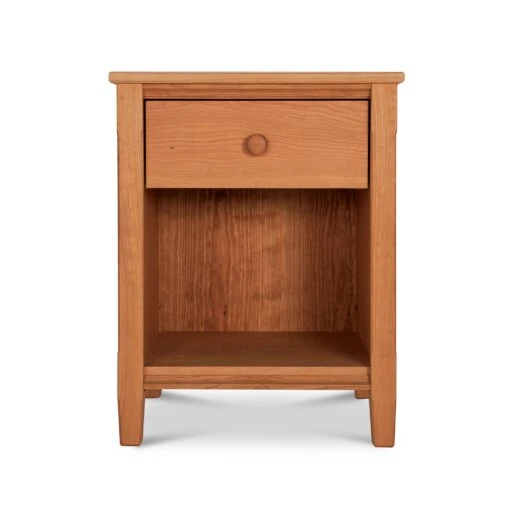 Vermont Shaker 1-Drawer Enclosed Shelf Nightstand - Image 2