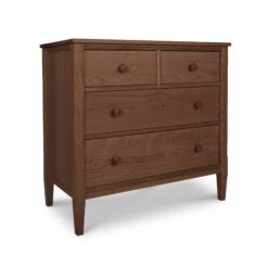 Vermont Shaker 4-Drawer Chest -HomeNest Store Vermont Shaker 4 Drawer Chest Natural Walnut