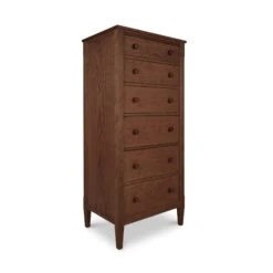 Vermont Shaker Lingerie Chest -HomeNest Store Vermont Shaker 6 Drawer Lingerie Chest Natural Walnut