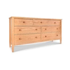Vermont Shaker 7-Drawer Dresser -HomeNest Store Vermont Shaker 7 Drawer Dresser Natural Maple
