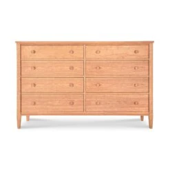 Vermont Shaker 8-Drawer Dresser -HomeNest Store Vermont Shaker 8 Drawer Dresser Natural Maple
