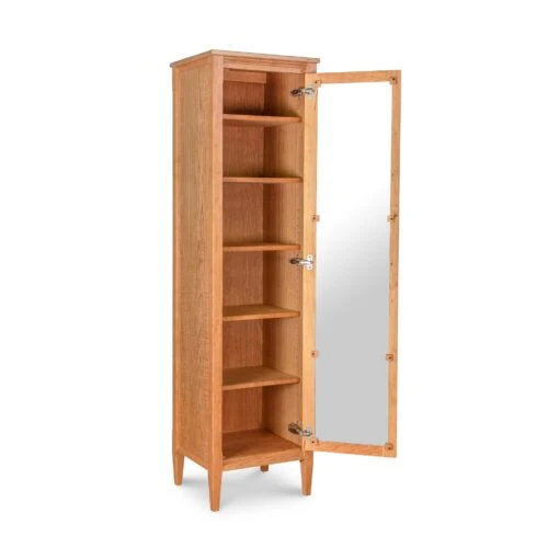 Vermont Shaker Narrow Bookcase With Mirror - Image 3