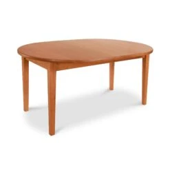 Vermont Shaker Oval Solid Top Dining Table -HomeNest Store Vermont Shaker Oval Solid Top Table 42x60 Natural Cherry