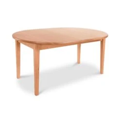 Vermont Shaker Oval Solid Top Dining Table -HomeNest Store Vermont Shaker Oval Solid Top Table 42x60 Natural Maple