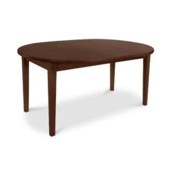 Vermont Shaker Oval Solid Top Dining Table -HomeNest Store Vermont Shaker Oval Solid Top Table 42x60 Natural Walnut