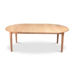 Vermont Shaker Round Extension Table -HomeNest Store Vermont Shaker Round Extension Table 48 Inch with 2 Ext Natural Maple
