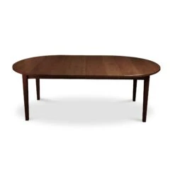 Vermont Shaker Round Extension Table -HomeNest Store Vermont Shaker Round Extension Table 48 Inch with 2 Ext Natural Walnut
