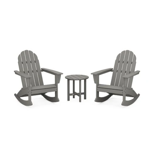 POLYWOOD Vineyard 3-Piece Adirondack Rocking Chair Set - Image 2