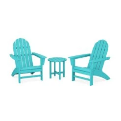 POLYWOOD Vineyard 3-Piece Adirondack Set -HomeNest Store Vineyard 3 Piece Adirondack Set PWS399 1 AR Aruba