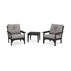 POLYWOOD Vineyard 3-Piece Deep Seating Set