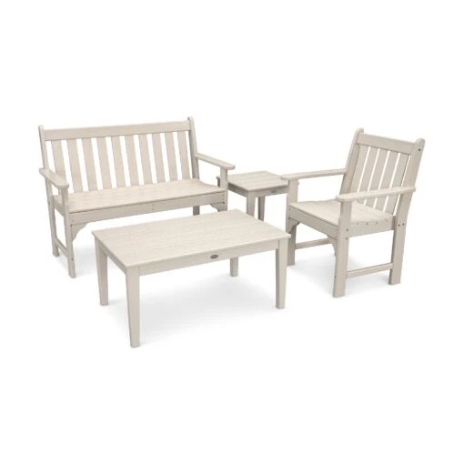 POLYWOOD Vineyard 4-Piece Bench Seating Set - Image 6