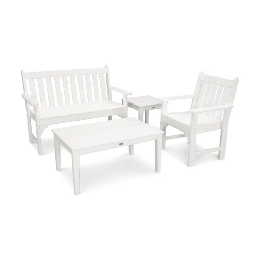 POLYWOOD Vineyard 4-Piece Bench Seating Set - Image 7