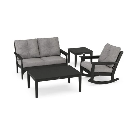POLYWOOD Vineyard 4-Piece Deep Seating Rocker Set - Image 2