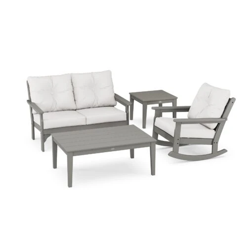 POLYWOOD Vineyard 4-Piece Deep Seating Rocker Set - Image 3