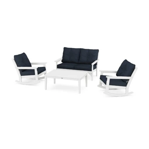 POLYWOOD Vineyard 4-Piece Deep Seating Rocking Chair Set - Image 7