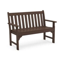 POLYWOOD Vineyard 48" Garden Bench -HomeNest Store Vineyard 48 Inch Garden Bench GNB48MA Mahogany