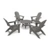 POLYWOOD Vineyard 5-Piece Oversized Adirondack Set -HomeNest Store Vineyard 5 Piece Oversized Adirondack Set