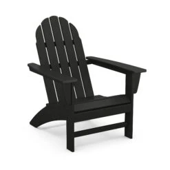 POLYWOOD Vineyard Adirondack Chair -HomeNest Store Vineyard Adirondack Chair AD400BL Black