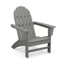POLYWOOD Vineyard Adirondack Chair -HomeNest Store Vineyard Adirondack Chair AD400GY Slate Grey