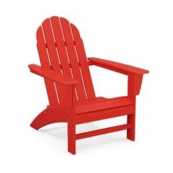 POLYWOOD Vineyard Adirondack Chair -HomeNest Store Vineyard Adirondack Chair AD400SR Sunset Red