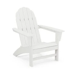 POLYWOOD Vineyard Adirondack Chair -HomeNest Store Vineyard Adirondack Chair AD400WH White