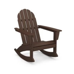POLYWOOD Vineyard Adirondack Rocking Chair -HomeNest Store Vineyard Adirondack Rocking Chair ADR400MA Mahogany