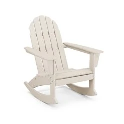 POLYWOOD Vineyard Adirondack Rocking Chair -HomeNest Store Vineyard Adirondack Rocking Chair ADR400SA Sand