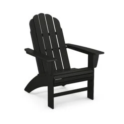 POLYWOOD Vineyard Curveback Adirondack Chair -HomeNest Store Vineyard Curveback Adirondack Chair AD600BL Black