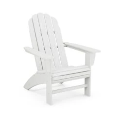 POLYWOOD Vineyard Curveback Adirondack Chair -HomeNest Store Vineyard Curveback Adirondack Chair AD600WH White
