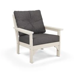 POLYWOOD Vineyard Deep Seating Chair -HomeNest Store Vineyard Deep Seating Chair GN23SA 145986 Sand Ash Charcoal