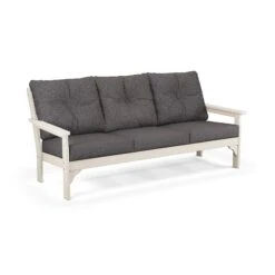POLYWOOD Vineyard Deep Seating Sofa -HomeNest Store Vineyard Deep Seating Sofa GN69SA 145986 Sand Ash Charcoal