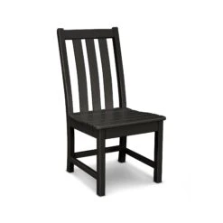 POLYWOOD Vineyard Dining Side Chair -HomeNest Store Vineyard Dining Side Chair VND130BL Black