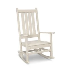 POLYWOOD Vineyard Porch Rocking Chair -HomeNest Store Vineyard Porch Rocking Chair R140SA Sand