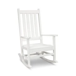 POLYWOOD Vineyard Porch Rocking Chair -HomeNest Store Vineyard Porch Rocking Chair R140WH White